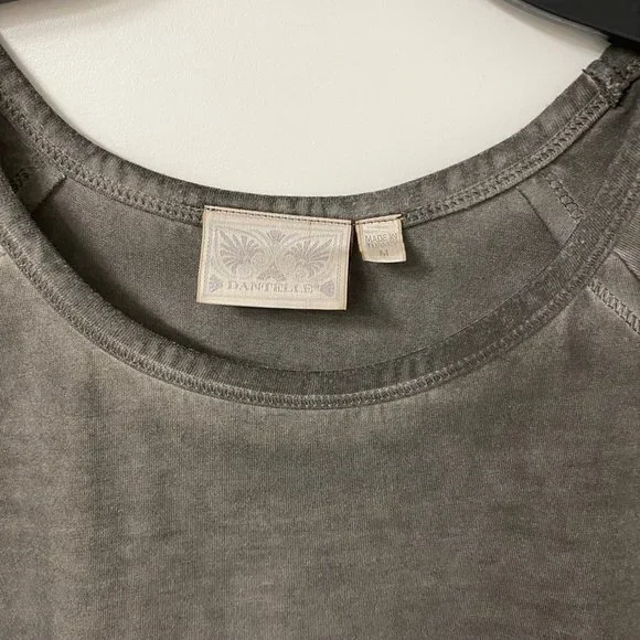 Dantelle Peplum Top. Gray. Medium. - Picture 2 of 4